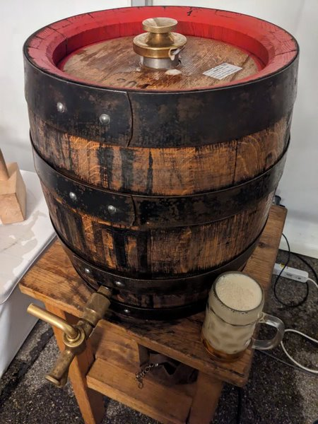 A 20 L wooden barrel of TUM Weihenstephan Josephi Bock